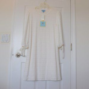 CeCe Women’s Tie-Sleeve Myrtle White dress